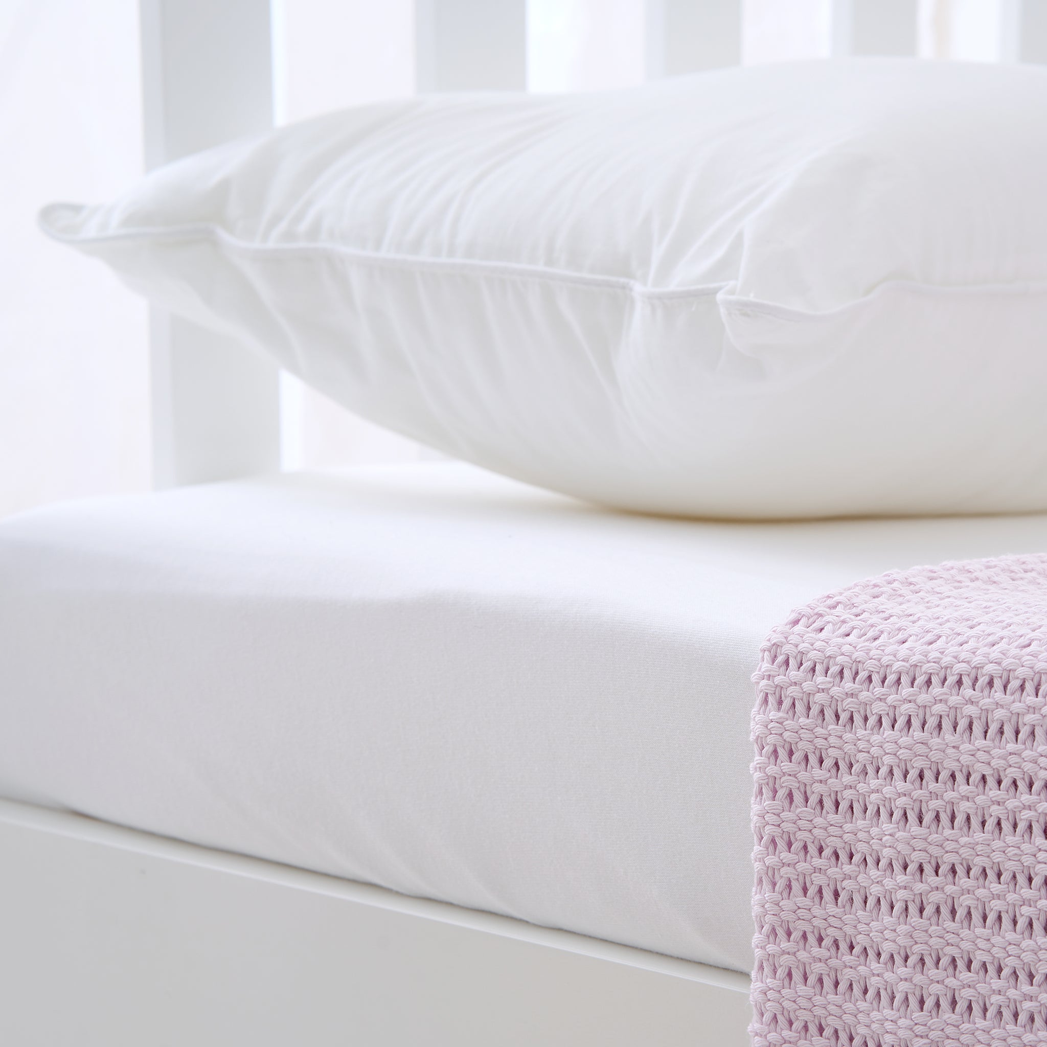Premium Organic 100% Cotton Single Bed Fitted Sheet -190 x 90cm - The Tiny Bed Company™