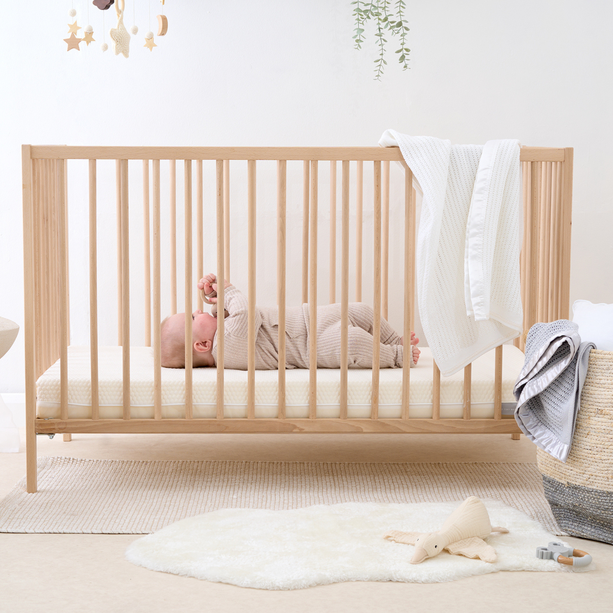 Tiny Dreamer Deluxe™ - Coconut Coir & Pocket Sprung Cot Mattress (120 x 60cm) - The Tiny Bed Company™