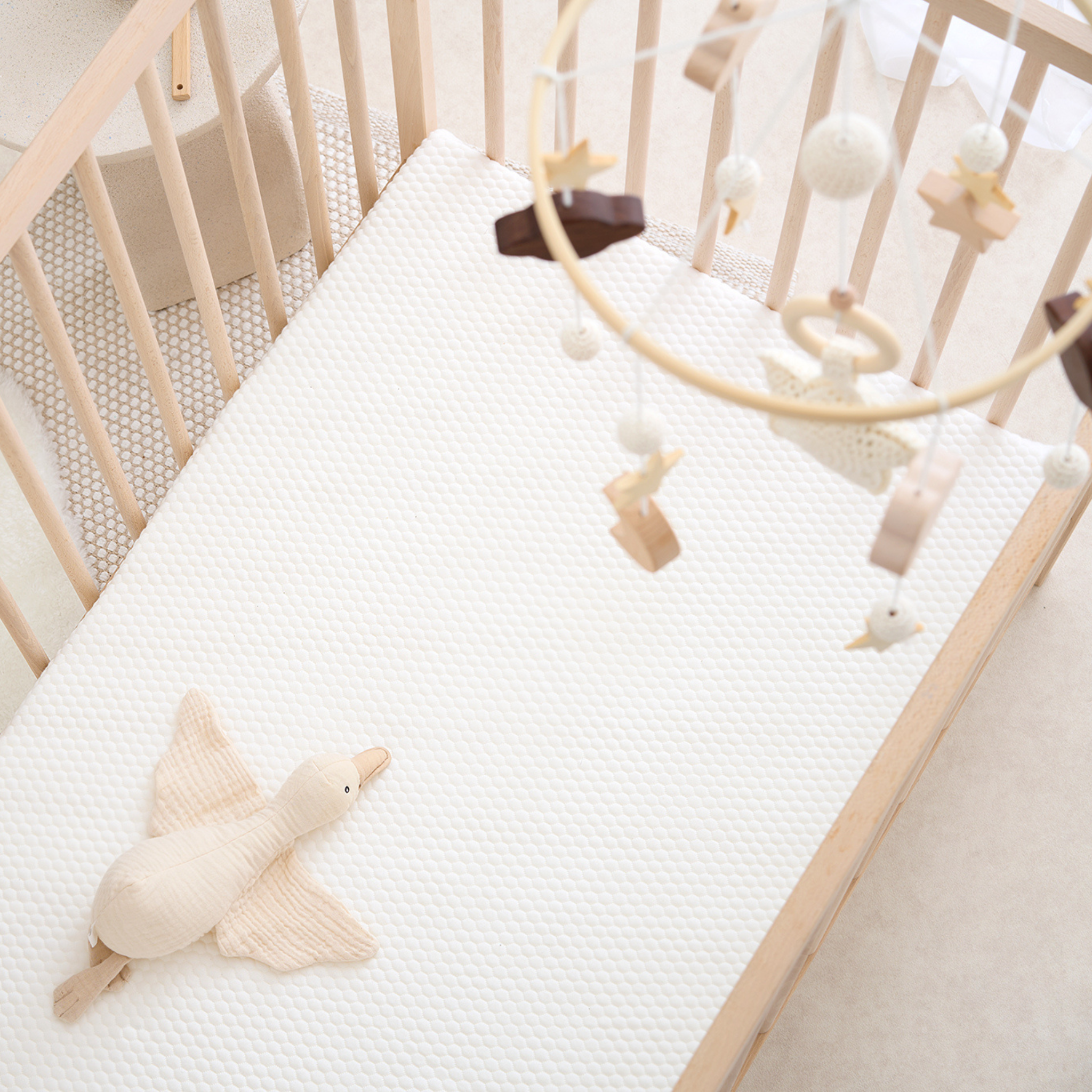 Tiny Dreamer Natural™ - Coconut Coir & 100% Wool Cot Mattress (120 x 60cm) - The Tiny Bed Company™