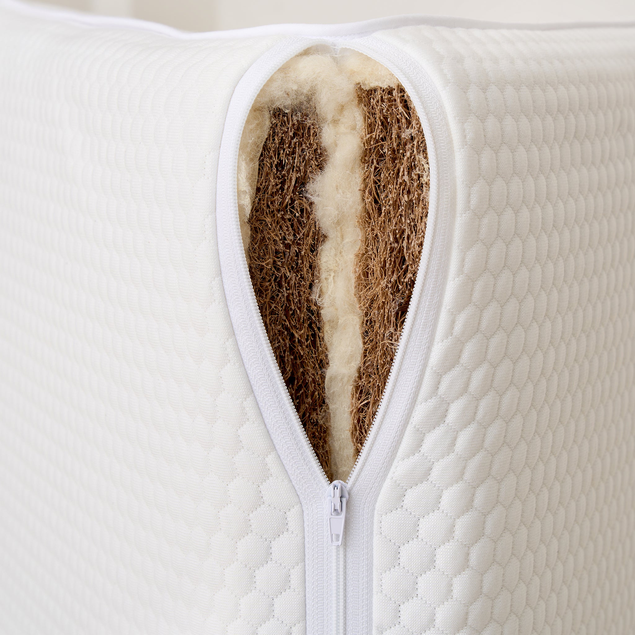 Tiny Dreamer Natural™ - Coconut Coir & 100% Wool Folding Travel Cot Mattress to fit Maxi-Cosi Swift (97 x 78cm) - The Tiny Bed Company™